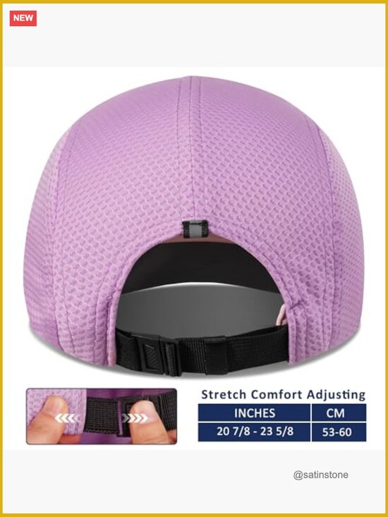Women\'s Performance Mesh Running Cap - Lightweight Reflective Safety Hat main image 6